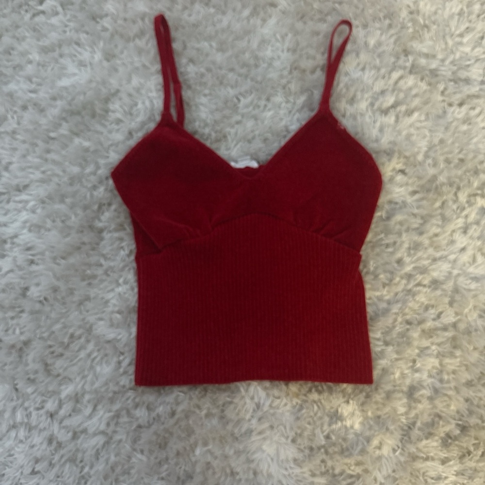 Garage Red Crop Top